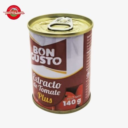 BONCUSTO 브랜드 140g 캔 토마토 페이스트 브릭스22-24% 브랜드 및 패키지 디자인을 제공합니다