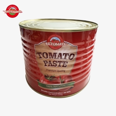 브릭스 28~30%의 토마토 페이스트 2200g 통조림, 자사 브랜드 및 풀 브랜딩 및 포장 디자인 서비스로 제공