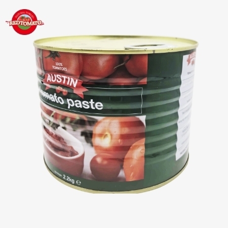 AUSTIN 2200g 토마토 페이스트 캔 (브릭스 28–30%) - 자사 브랜드 및 풀 브랜딩 & 패키징 디자인 서비스 제공