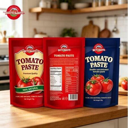 70g ISO HACCP BRC FDA 인증과 함께 두 배 농축 된 서드업 사켓 토마토 페이스트