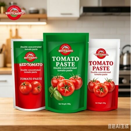 100g 스탠드업 사켓 토마토 페이스트 세 배 농도와 ISO, HACCP, BRC, FDA 인증