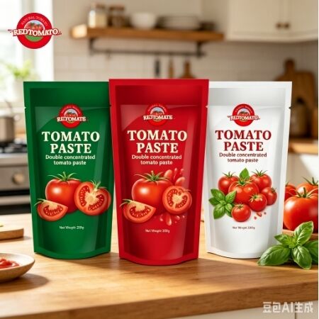 200g 스탠드업 사켓 토마토 페이스트 3배 농도와 ISO HACCP BRC 표준