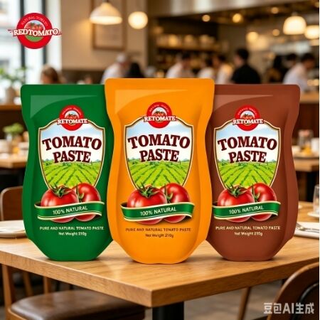 210g 스탠드업 사켓 토마토 페이스트 ISO HACCP BRC FDA 신장산 프리미엄 품질 인증