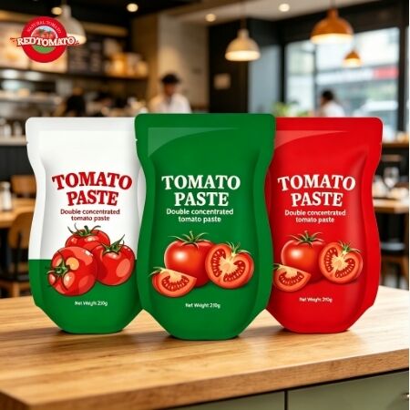 210g 스탠드업 사켓 토마토 페이스트 ISO HACCP BRC FDA 인증 간편한 보관 및 신선성