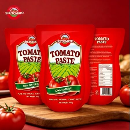 340g ISO, HACCP, BRC 인증과 세 배 농도를 가진 서드백 토마토 페이스트
