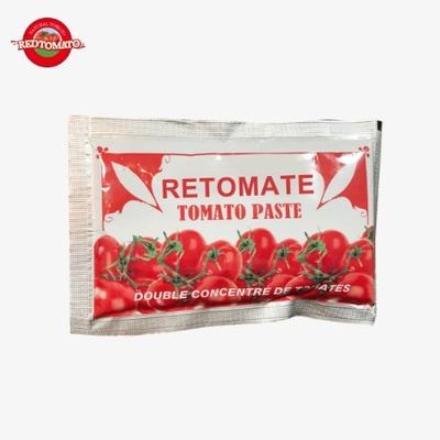 40g 플래트 토마토 페이스트 소켓 - OEM 두 배 농축 토마토 페이스트 중국 생산자