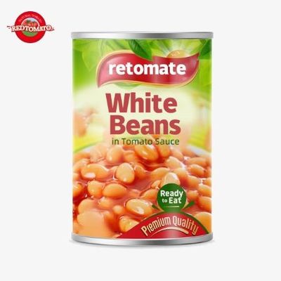 800g 흰색 캔 콩 순수 자연 맛 소금 맛 ISO 인증서