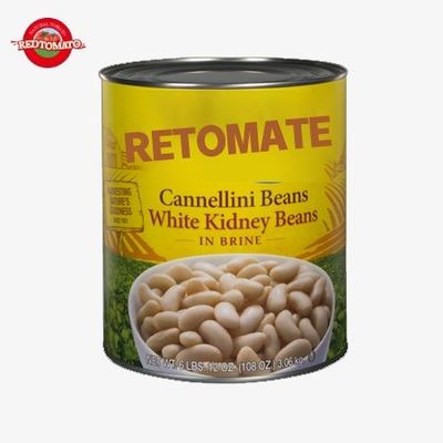 ISO 백색 신장 콩 캔, 3000g 맛있는 신장 콩