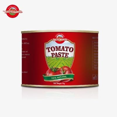 편리하게 포장 된 70 그램 캔 사용자 친화적 인 달콤하고 쓴 토마토 페이스트