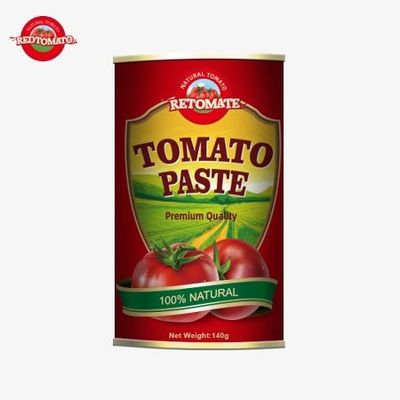 140g HACCP 표준에 따라 혁신적인 쉽게 열 수 있는 뚜?? 을 갖춘 토마토 페이스트 캔