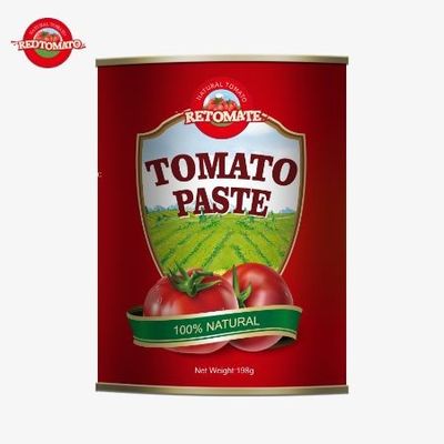 ISO HACCP BRC 및 FDA 생산 표준에 따라 생산 된 캔 토마토 페이스트 198 그램