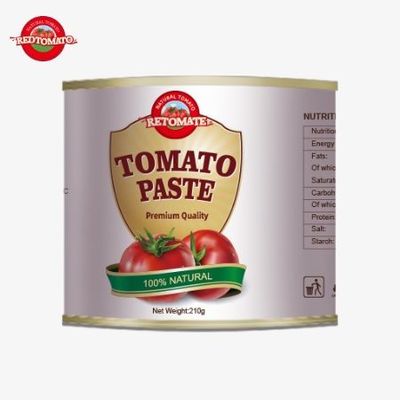 210g 캔 토마토 페이스트 국제 ISO HACCP BRC 및 FDA 표준을 준수
