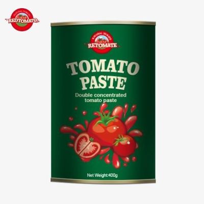 400g 토마토 페이스트는 ISO HACCP BRC와 FDA 표준을 준수하는 인증