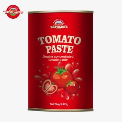425g 캔 토마토 페이스트 ISO HACCP BRC 및 FDA 규정에 의해 설정된 글로벌 표준
