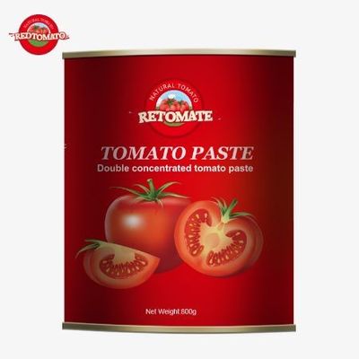 우리의 800g 캔 토마토 페이스트는 국제적인 품질과 안전 표준을 엄격히 준수합니다.