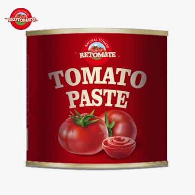 4500g 캔 토마토 페이스트는 ISO HACCP 및 BRC 표준과 FDA 생산 표준을 충족합니다.