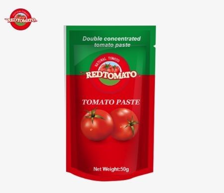50g 스탠드업 사켓 토마토 페이스트 ISO HACCP 및 BRC 표준을 준수