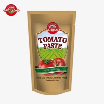 FDA 인증을 받은 200g 두 배 농축 토마토 페이스트