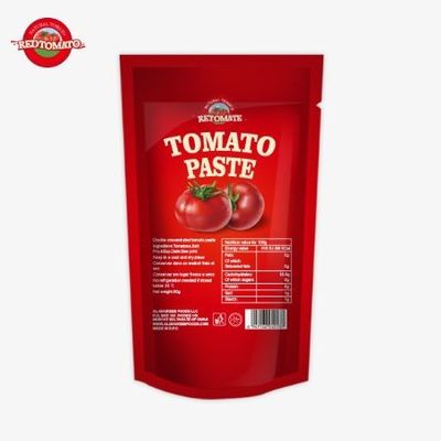 ISO 봉지 토마토 페이스트 227g 30%에서 100%까지의 순도를 가진 이중 농축 토마토 페이스트