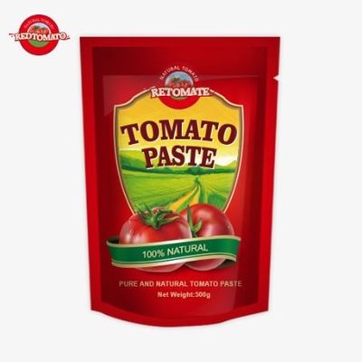 500g 스탠드업 토마토 페이스트는 편리한 포장과 즐거운 맛을 제공합니다.