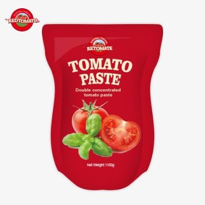 스탠드업 사켓 토마토 페이스트 1100g 30%-100% 순수 달콤하고 쓴
