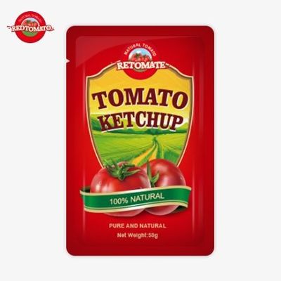 공장 주문 50g S 사켓 케첩 ISO HACCP FDA 인증을 제공하기 위해 세계에서 가장 많이 팔리는