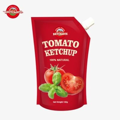 OEM 중국 공장 가격 매운 소스 봉지 케첩 100g 달콤하고 쓴 순수한 자연 향신료