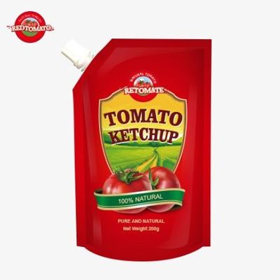 OEM 순수한 천연 맛의 200g Sachet Ketchup, 중국 공장 가격에 완벽