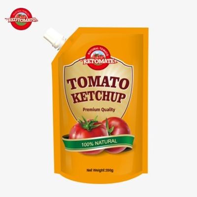 우리는 국제 표준을 준수하고 공장 가격에 제공되는 200g 케첩 가방을 제조합니다.